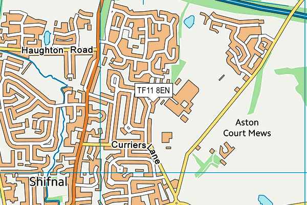 TF11 8EN map - OS VectorMap District (Ordnance Survey)