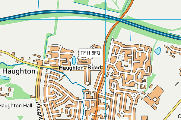 TF11 8FQ map - OS VectorMap District (Ordnance Survey)