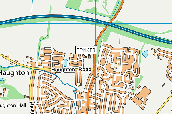 TF11 8FR map - OS VectorMap District (Ordnance Survey)