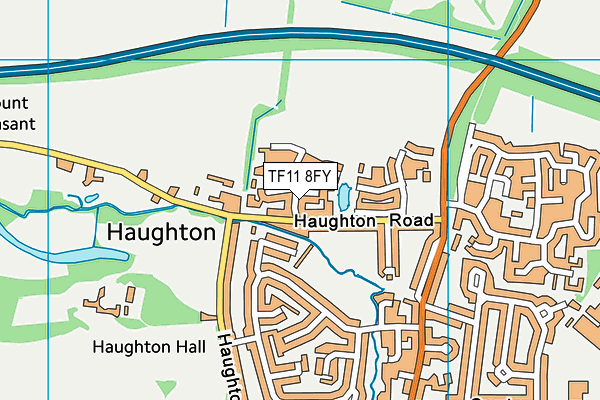 TF11 8FY map - OS VectorMap District (Ordnance Survey)