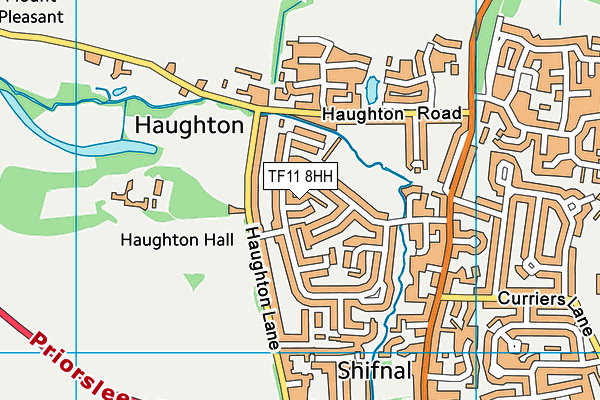 TF11 8HH map - OS VectorMap District (Ordnance Survey)