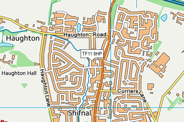 TF11 8HP map - OS VectorMap District (Ordnance Survey)