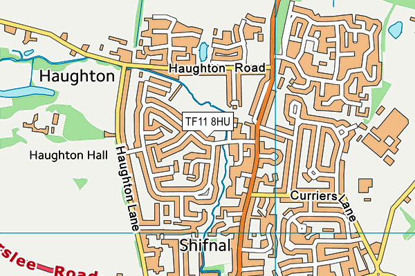 TF11 8HU map - OS VectorMap District (Ordnance Survey)
