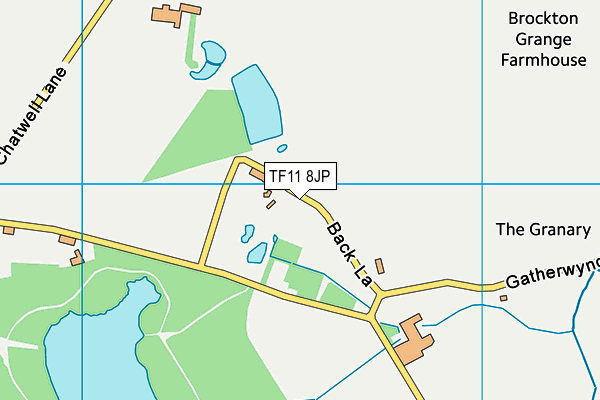 TF11 8JP map - OS VectorMap District (Ordnance Survey)