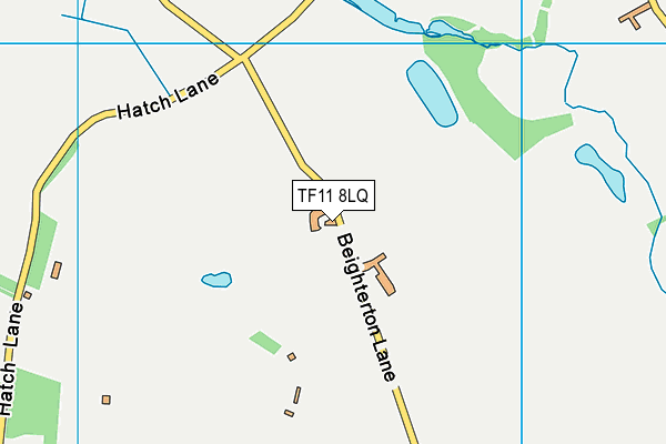 TF11 8LQ map - OS VectorMap District (Ordnance Survey)