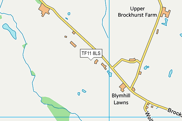TF11 8LS map - OS VectorMap District (Ordnance Survey)
