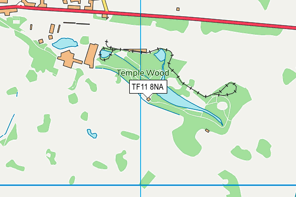 TF11 8NA map - OS VectorMap District (Ordnance Survey)