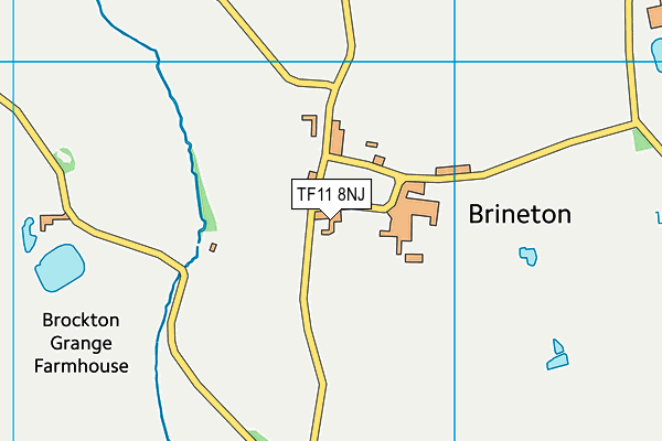 TF11 8NJ map - OS VectorMap District (Ordnance Survey)