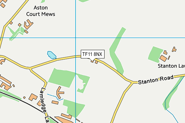 TF11 8NX map - OS VectorMap District (Ordnance Survey)