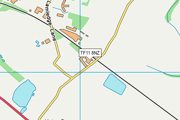 TF11 8NZ map - OS VectorMap District (Ordnance Survey)