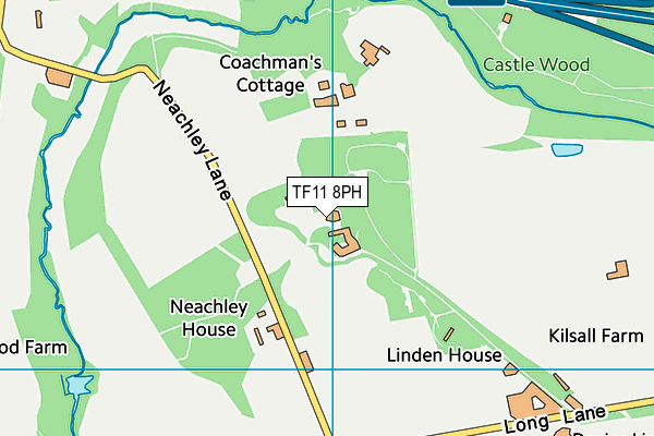 TF11 8PH map - OS VectorMap District (Ordnance Survey)