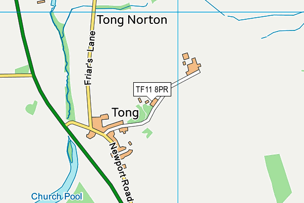 TF11 8PR map - OS VectorMap District (Ordnance Survey)