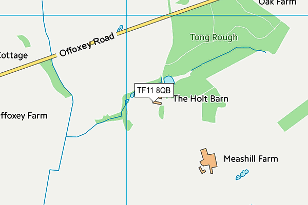 TF11 8QB map - OS VectorMap District (Ordnance Survey)