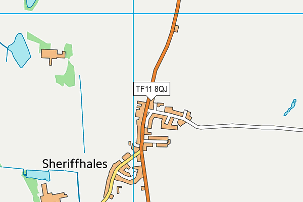 TF11 8QJ map - OS VectorMap District (Ordnance Survey)