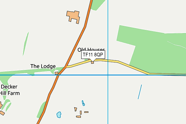 TF11 8QP map - OS VectorMap District (Ordnance Survey)