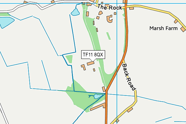 TF11 8QX map - OS VectorMap District (Ordnance Survey)