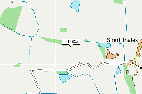 TF11 8QZ map - OS VectorMap District (Ordnance Survey)