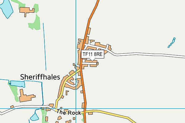 TF11 8RE map - OS VectorMap District (Ordnance Survey)
