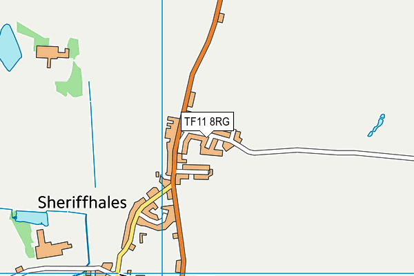 TF11 8RG map - OS VectorMap District (Ordnance Survey)