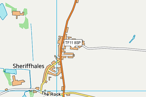 TF11 8SP map - OS VectorMap District (Ordnance Survey)