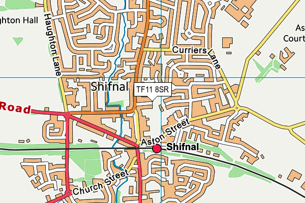 TF11 8SR map - OS VectorMap District (Ordnance Survey)
