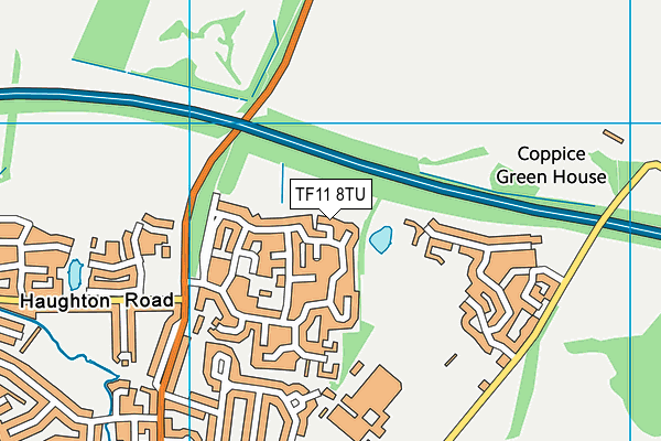 TF11 8TU map - OS VectorMap District (Ordnance Survey)