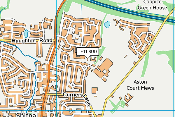 TF11 8UD map - OS VectorMap District (Ordnance Survey)