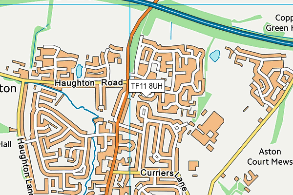 TF11 8UH map - OS VectorMap District (Ordnance Survey)