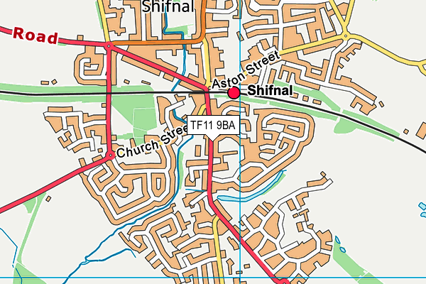 TF11 9BA map - OS VectorMap District (Ordnance Survey)