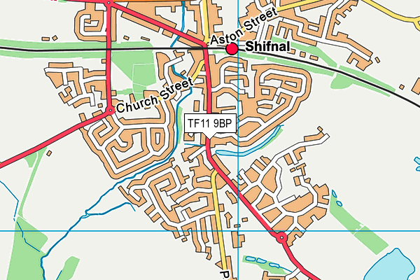 TF11 9BP map - OS VectorMap District (Ordnance Survey)