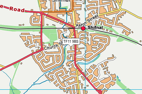 TF11 9BS map - OS VectorMap District (Ordnance Survey)