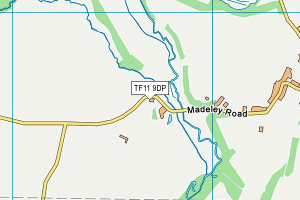 TF11 9DP map - OS VectorMap District (Ordnance Survey)