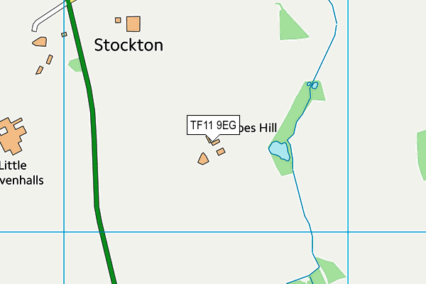 TF11 9EG map - OS VectorMap District (Ordnance Survey)