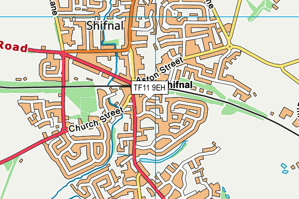 TF11 9EH map - OS VectorMap District (Ordnance Survey)