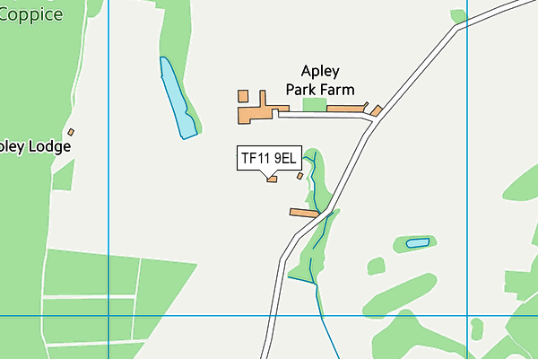 TF11 9EL map - OS VectorMap District (Ordnance Survey)