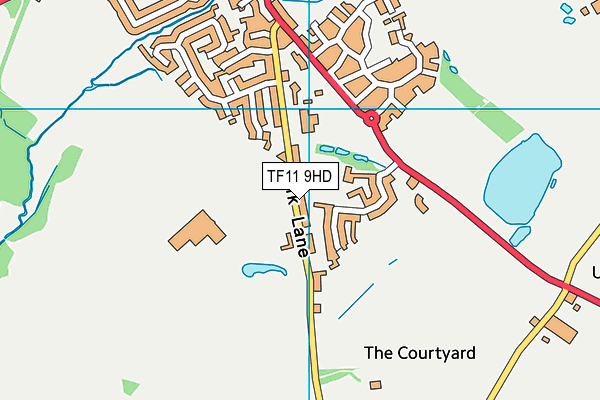 TF11 9HD map - OS VectorMap District (Ordnance Survey)