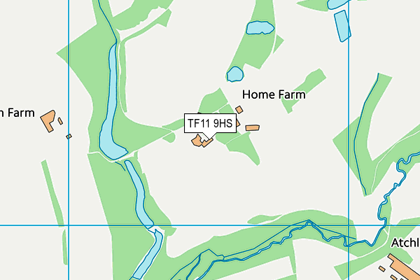 TF11 9HS map - OS VectorMap District (Ordnance Survey)