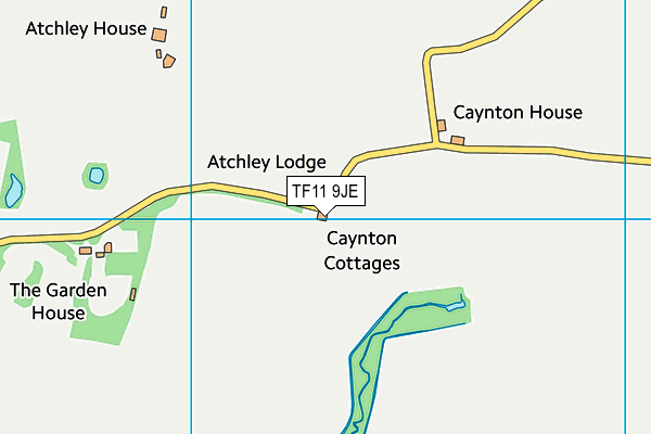 TF11 9JE map - OS VectorMap District (Ordnance Survey)