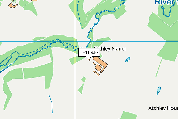 TF11 9JG map - OS VectorMap District (Ordnance Survey)