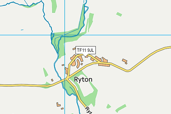 TF11 9JL map - OS VectorMap District (Ordnance Survey)