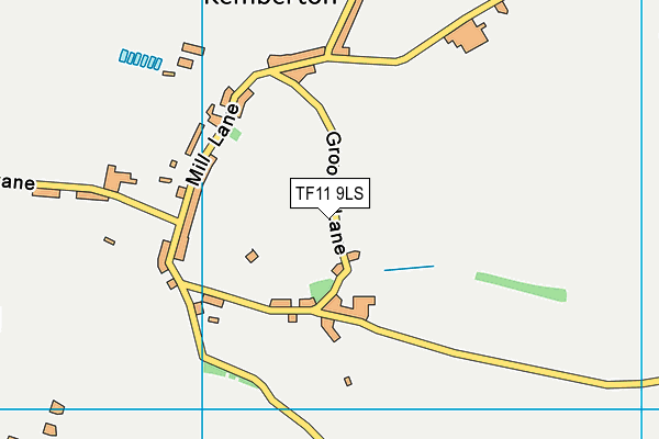 TF11 9LS map - OS VectorMap District (Ordnance Survey)