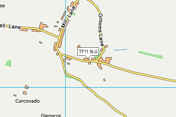TF11 9LU map - OS VectorMap District (Ordnance Survey)