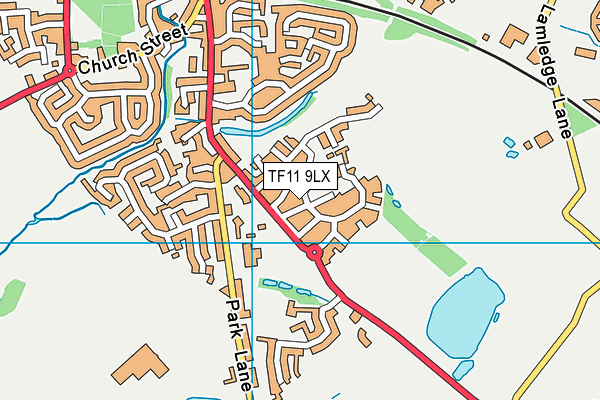TF11 9LX map - OS VectorMap District (Ordnance Survey)