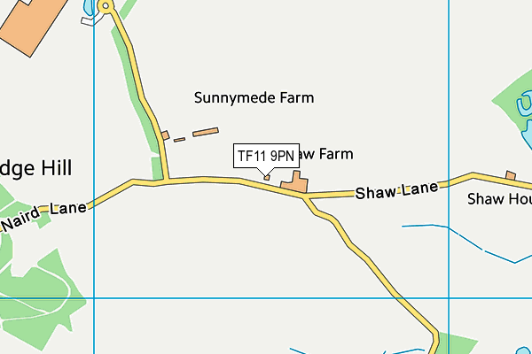 TF11 9PN map - OS VectorMap District (Ordnance Survey)