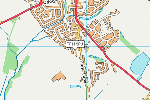 TF11 9PU map - OS VectorMap District (Ordnance Survey)