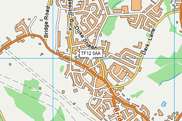 TF12 5AA map - OS VectorMap District (Ordnance Survey)