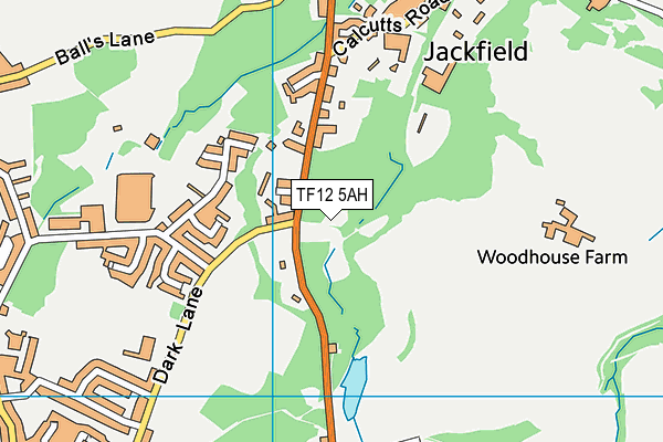 TF12 5AH map - OS VectorMap District (Ordnance Survey)