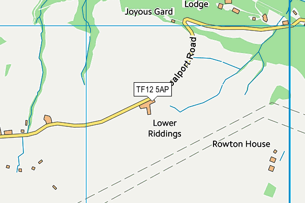 TF12 5AP map - OS VectorMap District (Ordnance Survey)