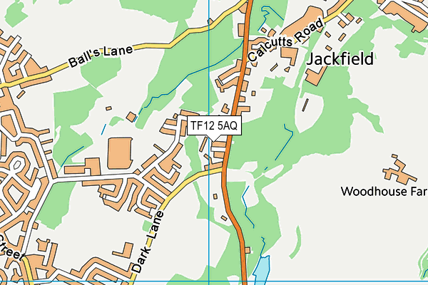 TF12 5AQ map - OS VectorMap District (Ordnance Survey)