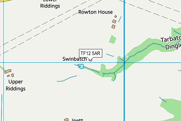 TF12 5AR map - OS VectorMap District (Ordnance Survey)